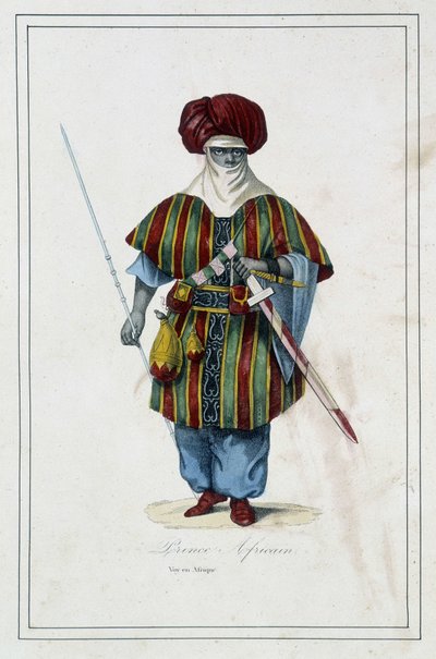 Prince africain - dans « Les différents peuples de la terre » par Père Paul Jonhanneaud, Librairie des Bons livres - Unknown artist