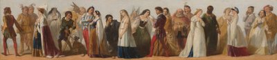 Procession de personnages des pièces de Shakespeare - Unknown artist