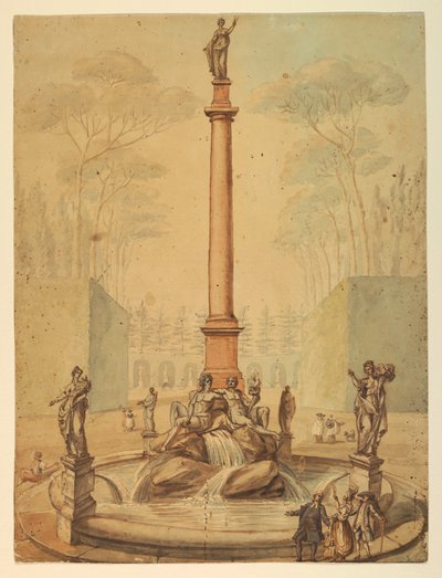Projet pour une fontaine dans un parc - Unknown artist