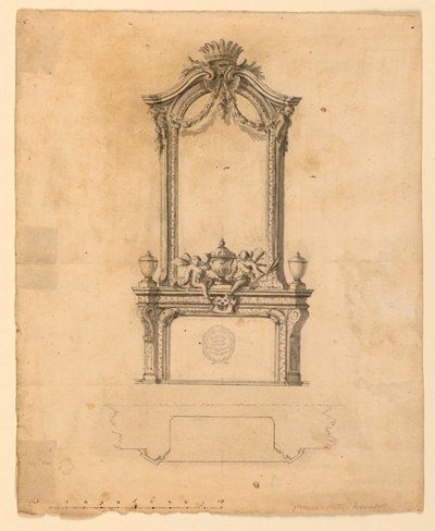 Projet pour une cheminée - Unknown artist