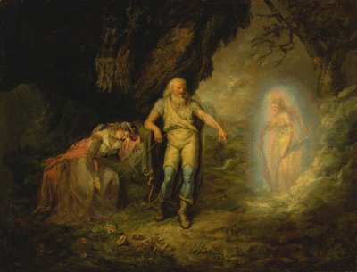 Prospero, Miranda et Ariel, de "La Tempête" - Unknown artist