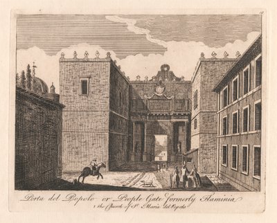 Prota del Popolo ou Porte du Peuple anciennement Flaminia : 1. l