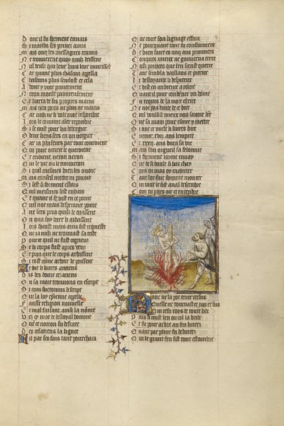 La pluie éteint les flammes du bûcher auquel est attaché le roi Kroesus - Unknown artist