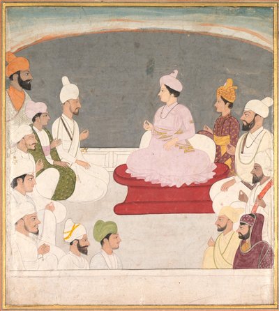 Raja Sansar Chand de Kangra et ses courtisans - Unknown artist