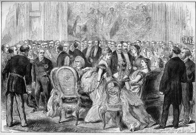Réception du président Adolphe Thiers au palais de l
