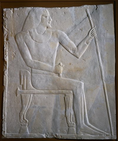 Relief de Nyankhnesut assis - Unknown artist