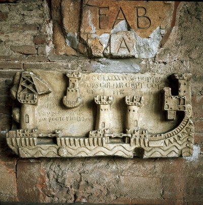 Relief représentant le port de Pise - Unknown artist