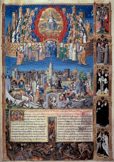 Représentation de la cité de Dieu et de la cité des hommes - Unknown artist