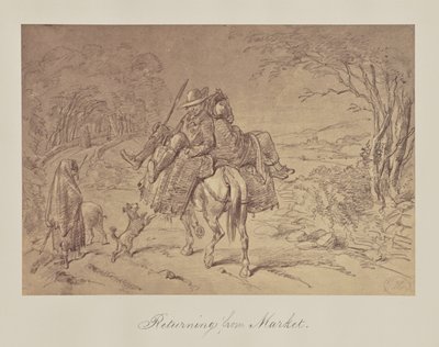 Retour du marché. - Unknown artist