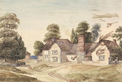 Paysage rural avec maison de campagne - Unknown artist