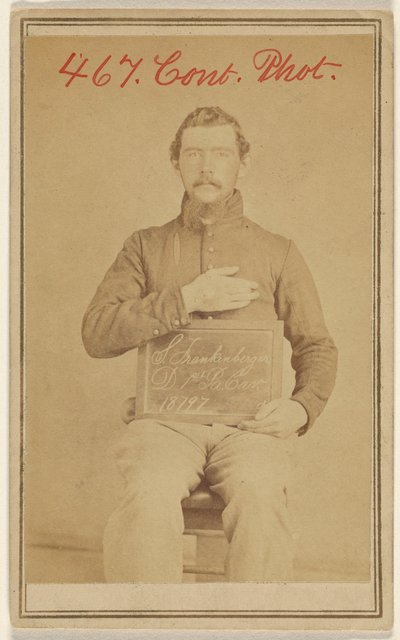 [S. Frankenberger D. 1st Pa. Cav. 18797, victime de la guerre civile] - Unknown artist