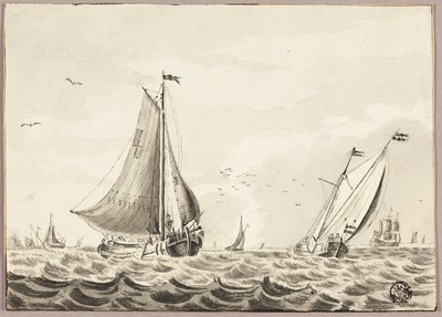 Voiliers en mer - Unknown artist