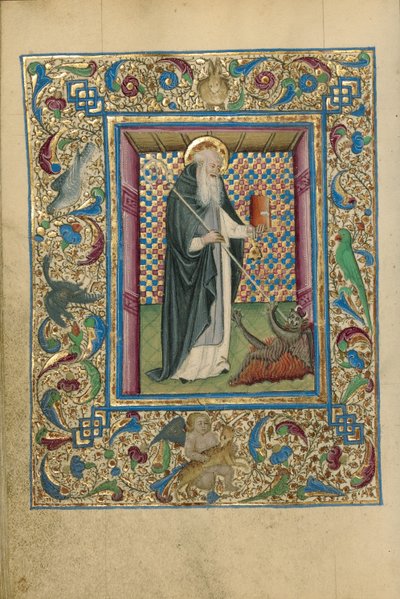 Saint Antoine maîtrisant un démon - Unknown artist