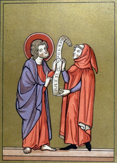 Saint Paul recevant sa mission du Christ - d