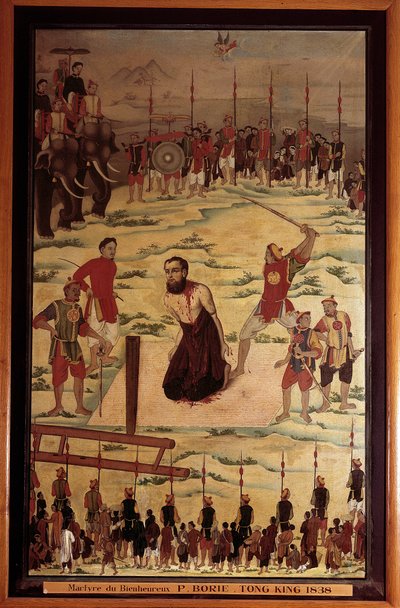 Saint Pierre Dumoulin Borie, missionnaire catholique, martyr au Tonkin en 1838 - Unknown artist