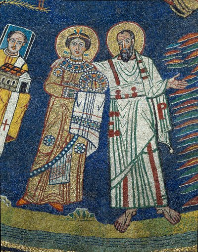 Sainte Praxède et Saint Paul (détail) - Unknown artist