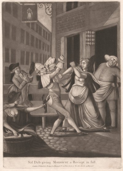 Sal Dab donnant à Monsieur un reçu en entier - Unknown artist