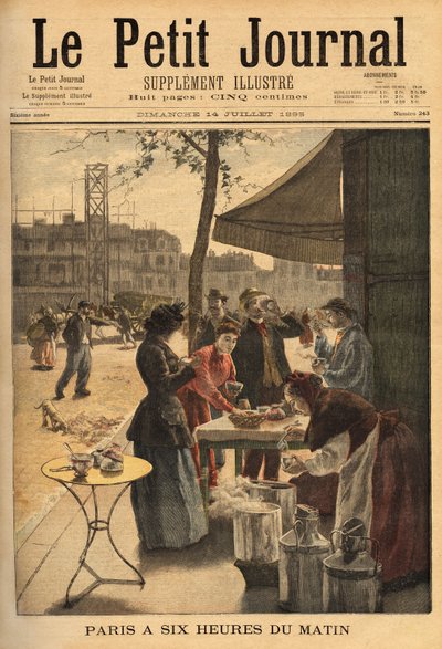 Vendeuse de soupe et de café au lait - Unknown artist