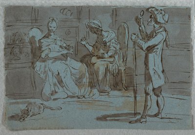 Impression satirique : Le prétendant - Unknown artist