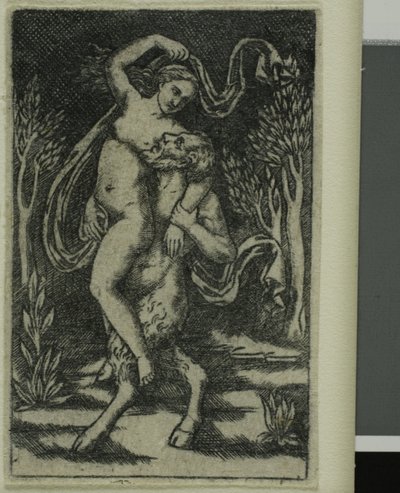 Satyre portant une nymphe - Unknown artist
