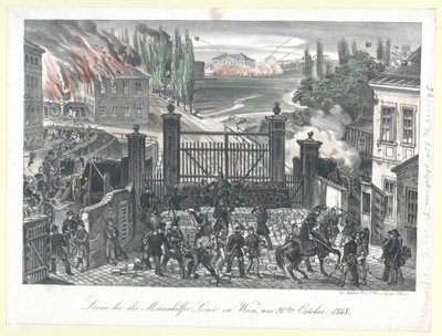 Scène à la ligne Mariahilf à Vienne - Unknown artist