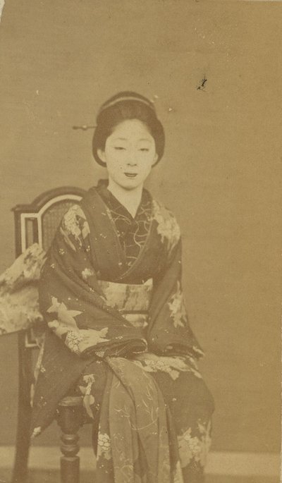 [Femme japonaise assise] - Unknown artist