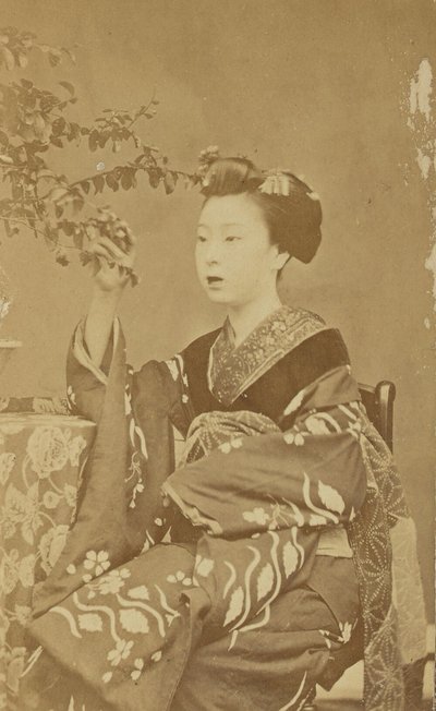 [Femme japonaise assise] - Unknown artist