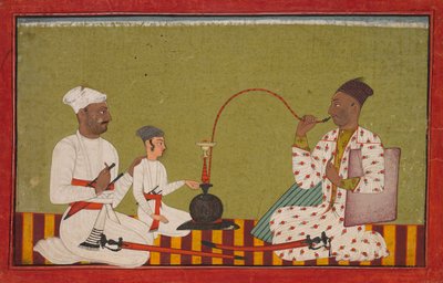 Prince assis fumant une hookah - Unknown artist