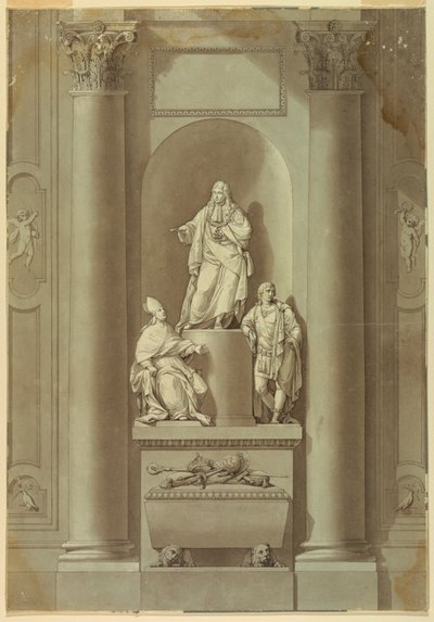 Monument sépulcral des trois derniers Stuarts - Unknown artist