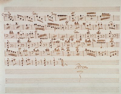 Page de partition pour le premier violon dans l