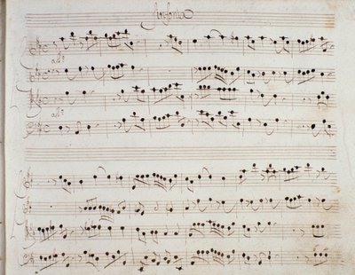 Page de partition musicale de l
