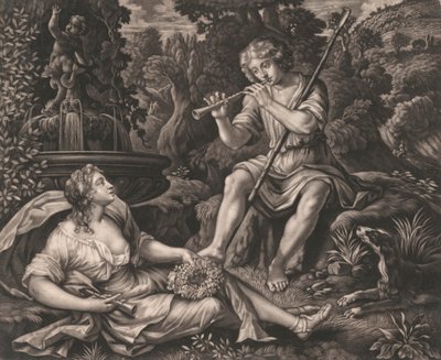 Berger et bergère - Unknown artist