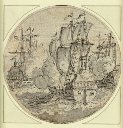 Navire à la voile - Unknown artist