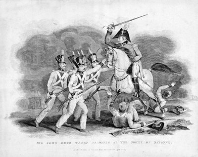 Sir John Hope fait prisonnier lors de la sortie de Bayonne - Unknown artist