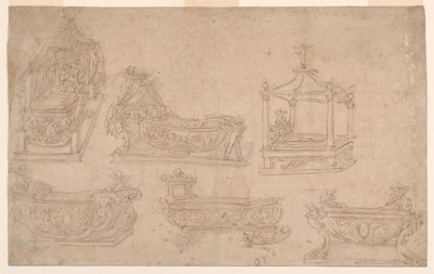 Six Dessins pour un Lit d