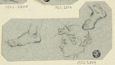 Esquisses de la tête de profil d