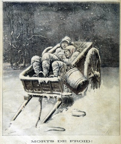 Petite cheminée dans les environs de Fougères Morte de Gel - dans « Le Petit Journal » - Unknown artist