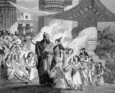 Salomon conduit la fille du Pharaon au Palais - Unknown artist