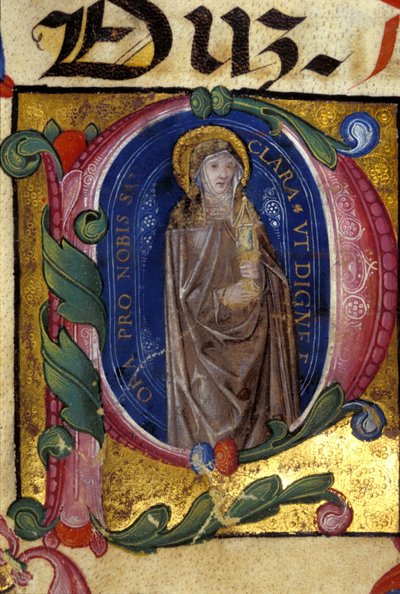 Sainte Claire. Fondatrice de l
