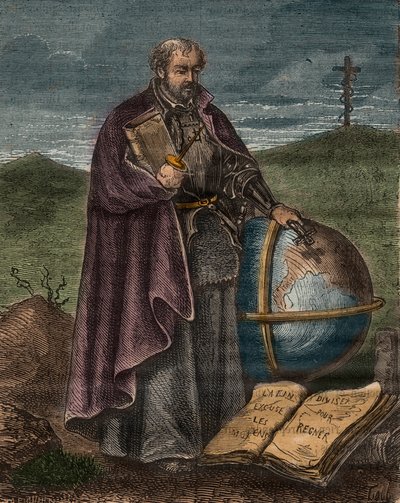 Saint Ignace de Loyola (1491-1556) (gravure en couleur) - Portrait d