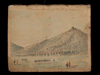 Le mont Saint-Thomas, à 9 miles au sud-ouest de Madras - Unknown artist