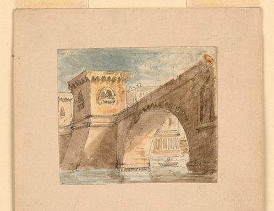 Décor de scène, pont sur l