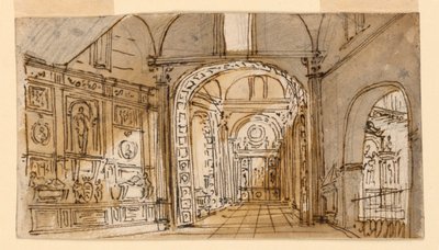 Décor de scène, intérieur d