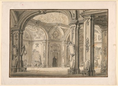 Décor de scène : Galerie dans un palais - Unknown artist