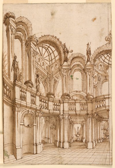 Décor de scène: Architecture de jardin - Unknown artist