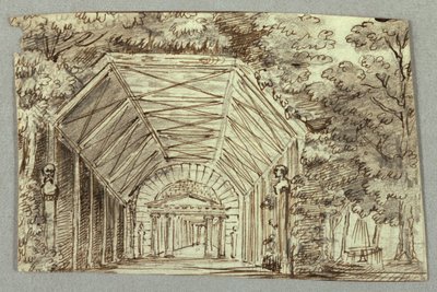 Décor de Scène, Pavillon de Jardin - Unknown artist