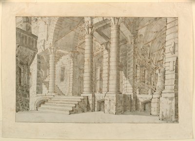 Décor de Scène, Intérieur de Prison - Unknown artist