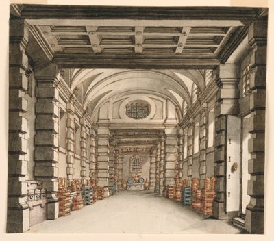 Décor de scène, intérieur de la maison au trésor - Unknown artist