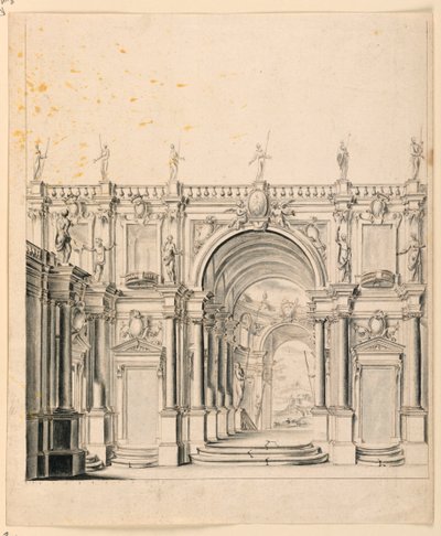 Décor de scène : Architecture du palais - Unknown artist