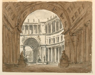 Design de scène, cour du palais - Unknown artist